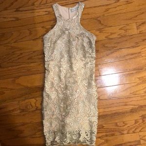 Champagne colored party dress